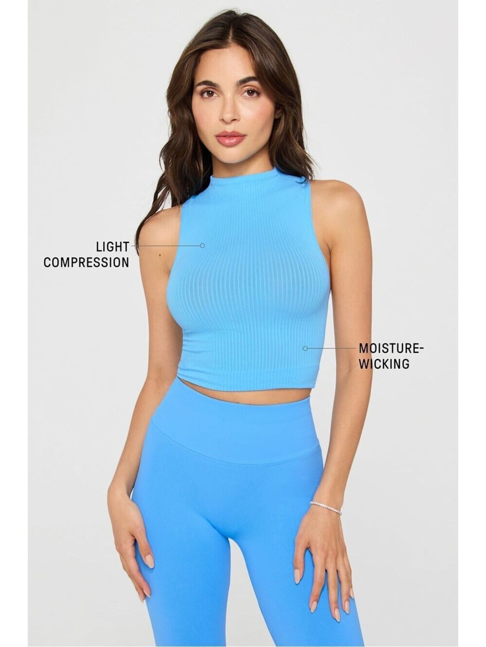 Fabletics Sheer Rib Tank